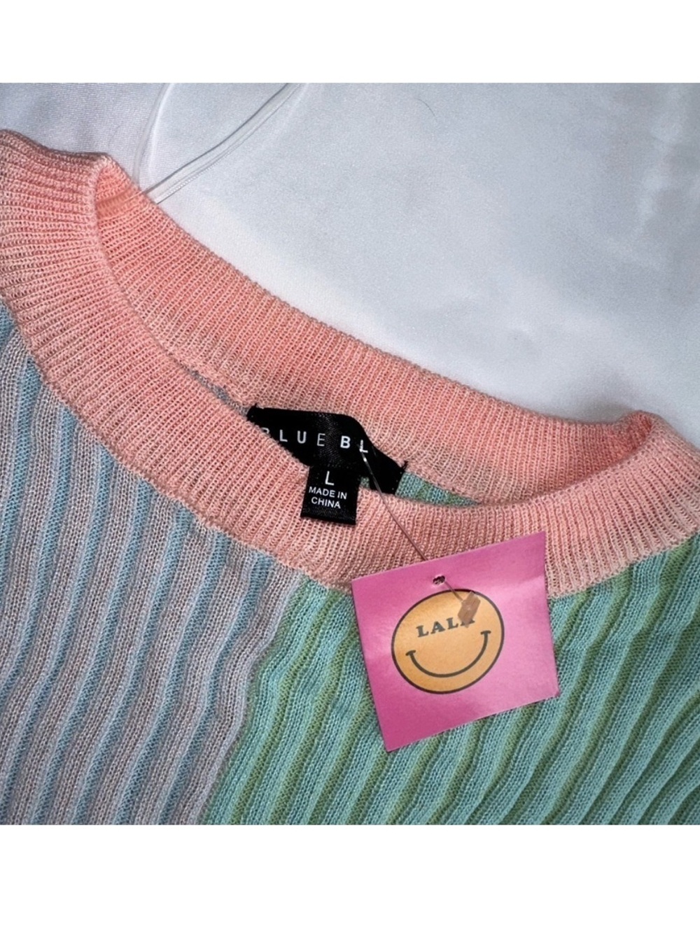 DIL Pastel Colorblock Ribbed Knit Top - Multicolor - Picture 7 of 7